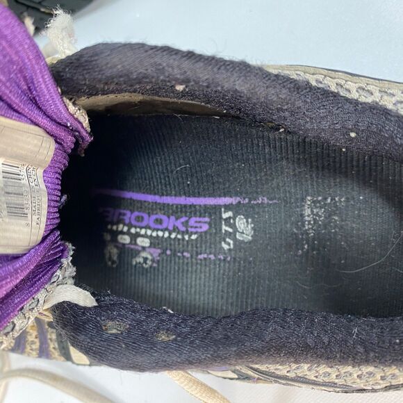 Brooks Adrenaline GTS 12 Womens Shoes Size 8M  Running Purple and Gray Mesh - Picture 9 of 10